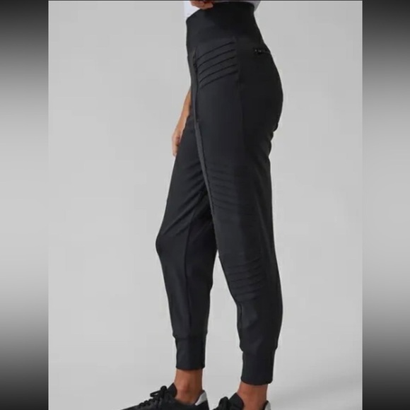 Athleta Small Black‎ Venice Moto Joggers - Picture 2 of 9